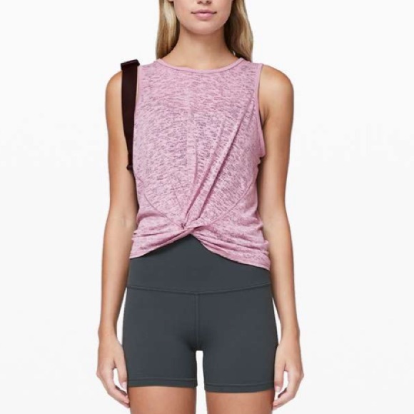 Lululemon Rose Blush Breeze Through Twist Tank - Picture 3 of 10